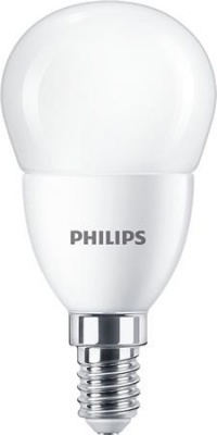 LED izzó, E14, kisgömb, P48, 7W, 806lm, 2700K, PHILIPS "CorePro"